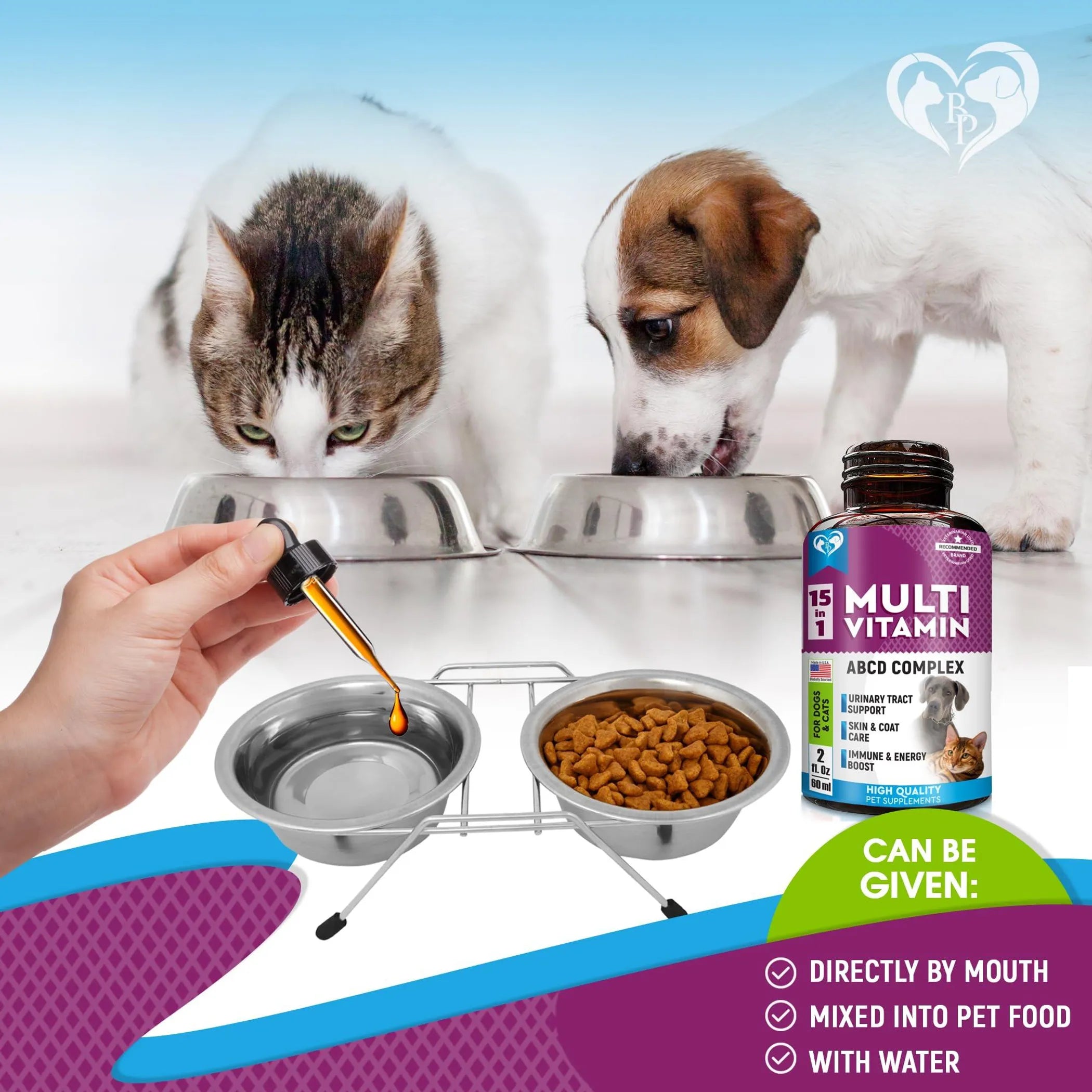 Cat & Dog Multivitamin Liquid with Glucosamine & Cranberry