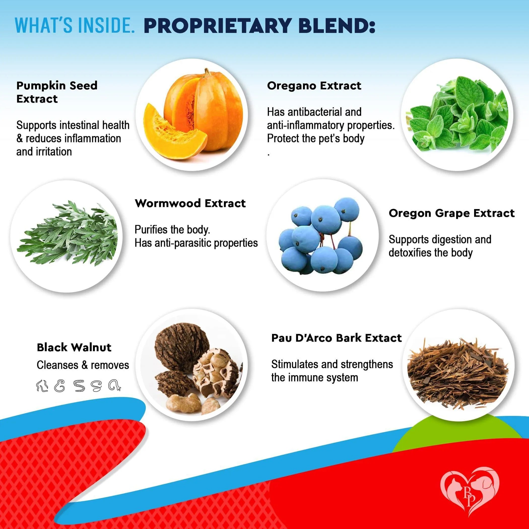 Cats & Dogs Liquid Herbal Medicine Treatment for Tapeworm, Whipworm, Roundworm and Hookworm