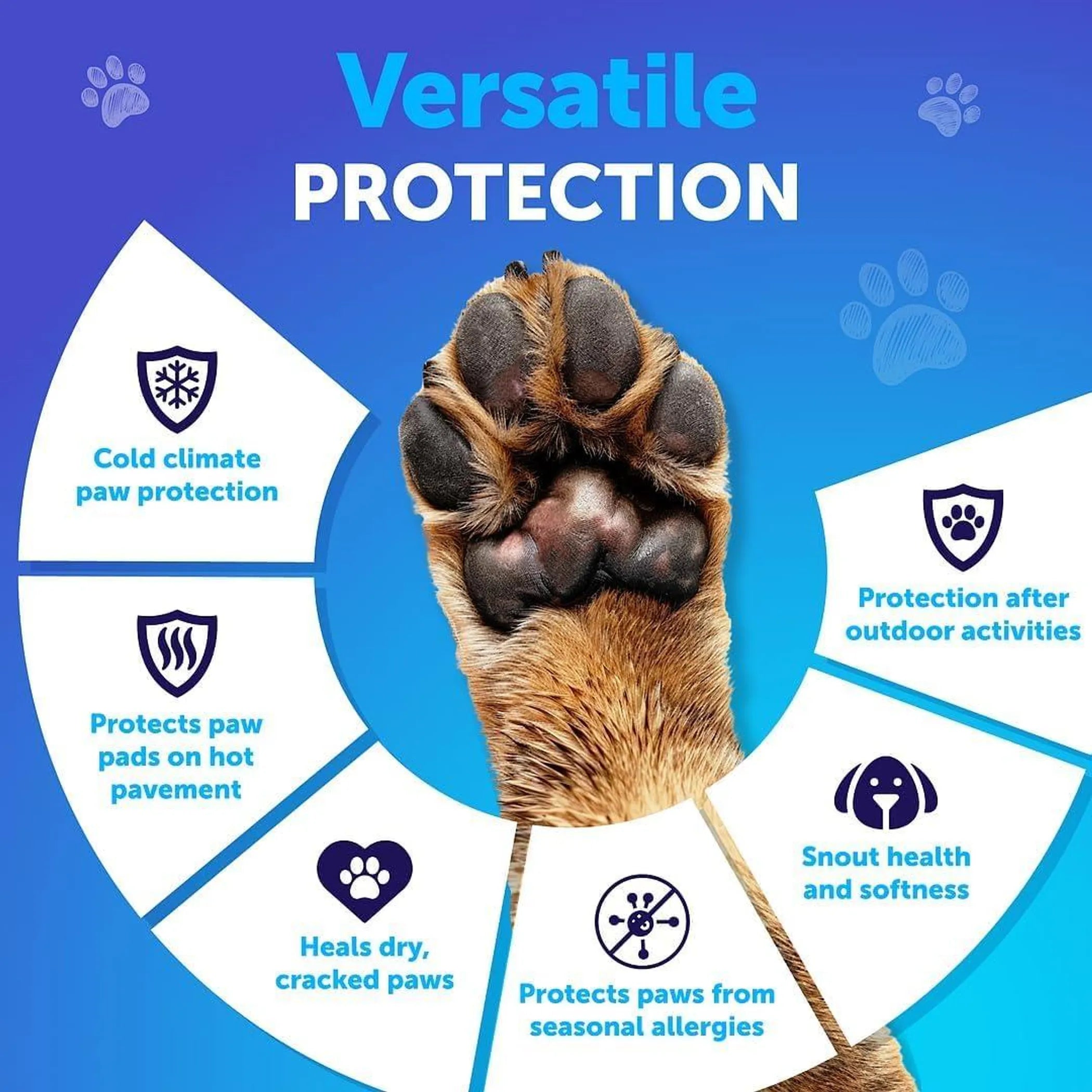 Dog Paw Balm Lick Safe Snout Soother Moisturizies Soothes & Nourishes Irritated Paw Pads and Dry Nose Protects from Cracks & Wounds Dog Feet Balm